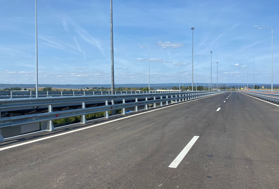 В Ульяновской области открыли движение по второму пусковому комплексу мостового перехода «Президентский»